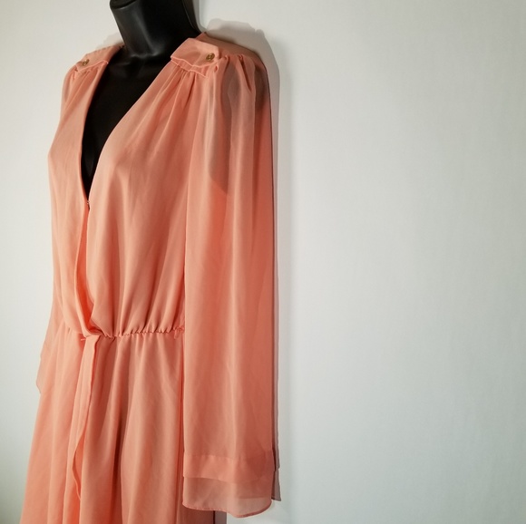 Gianni Bini Dresses & Skirts - GB Gianni Bini| Coral Long Sleeve Dress